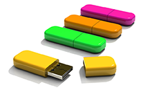 clé usb couleur