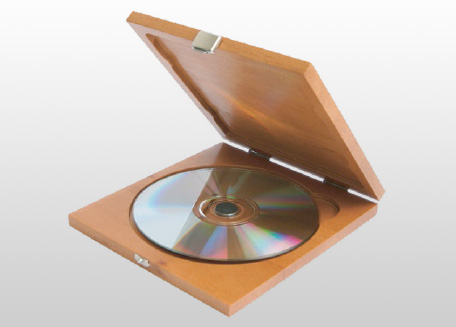 boitier en bois CD